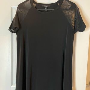 Mesh sleeve flowy shirt